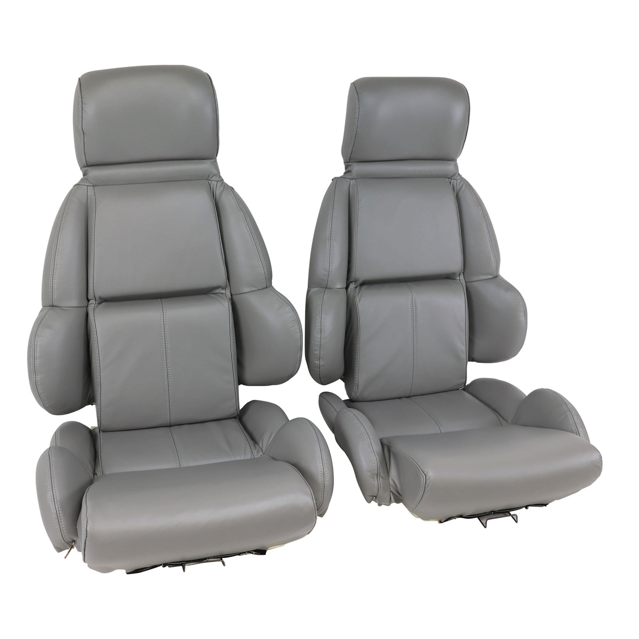 1992-1992 Corvette Leather Seat Covers Gray Standard-420484-Corvette-Store-Online