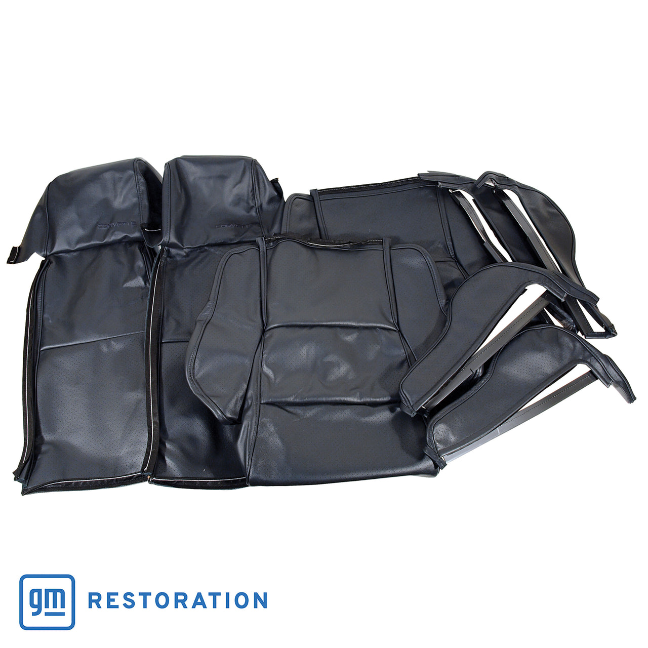 1984-1987 Corvette Leather Seat Covers Graphite Sport-420522-Corvette-Store-Online