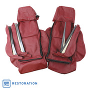 1984-1985 Corvette Leather Seat Covers Red Sport-420527-Corvette-Store-Online