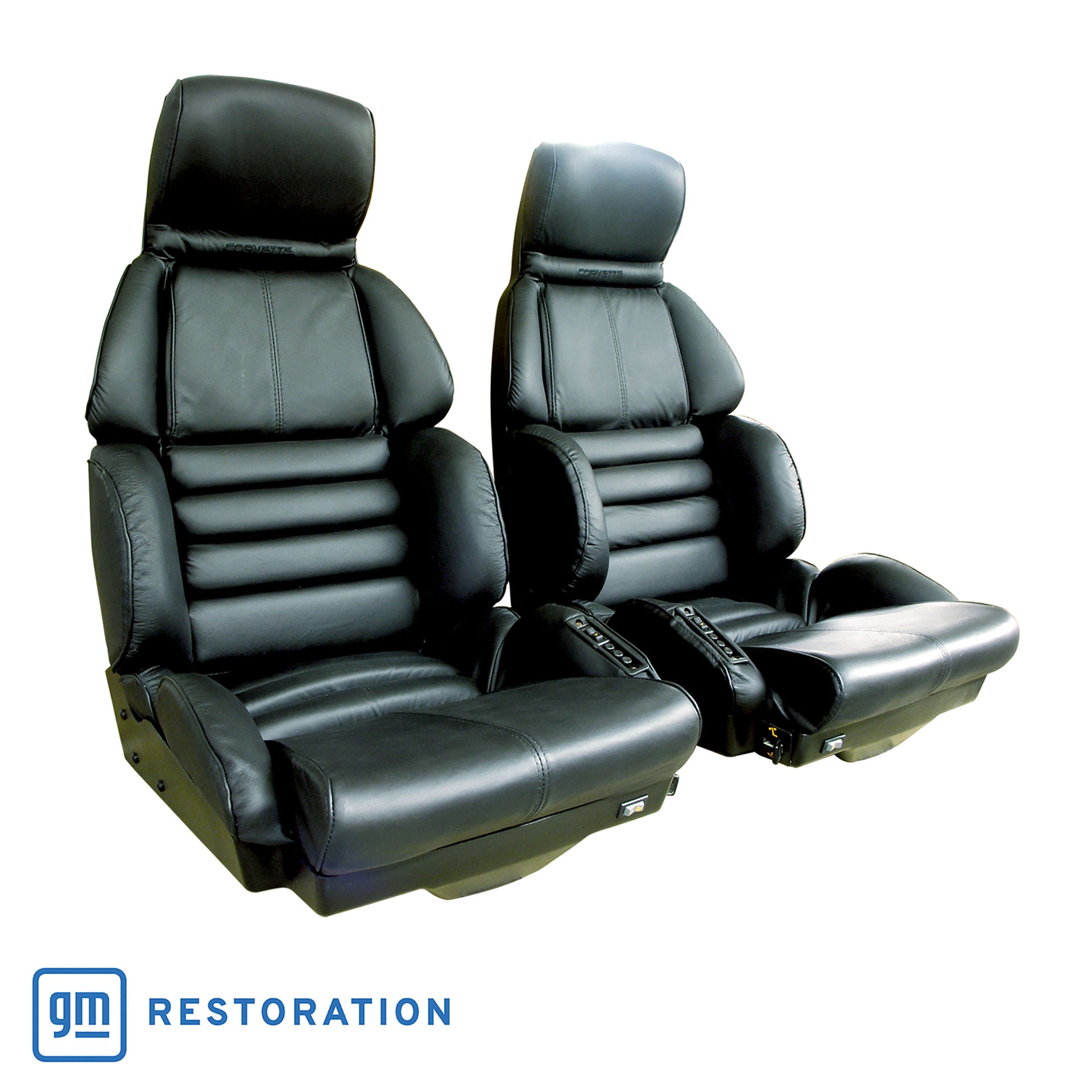 1991-1992 Corvette Leather Seat Covers Black Sport-420720-Corvette-Store-Online