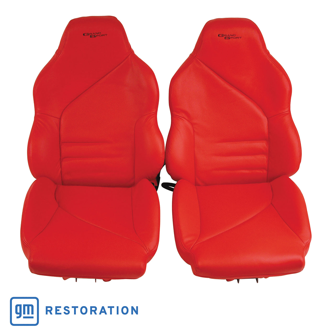 1996-1996 Corvette Leather Seat Covers Red Grand Sport 100%-Leather W/Foam-420885-Corvette-Store-Online