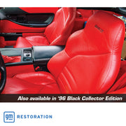 1996-1996 Corvette Leather Seat Covers Black Collector Edition 100%-Leather W/Foam-420920-Corvette-Store-Online