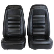 1976-1978 Corvette Mounted Seats Black "Leather-Like" Vinyl-421520M-Corvette-Store-Online