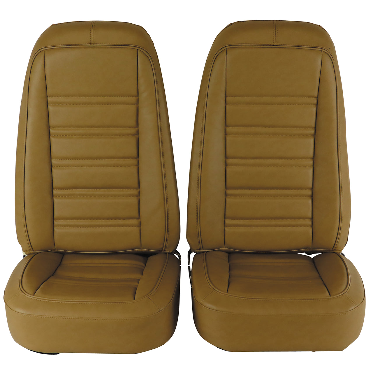 1976-1977 Corvette Mounted Seats Buckskin "Leather-Like" Vinyl-421557M-Corvette-Store-Online