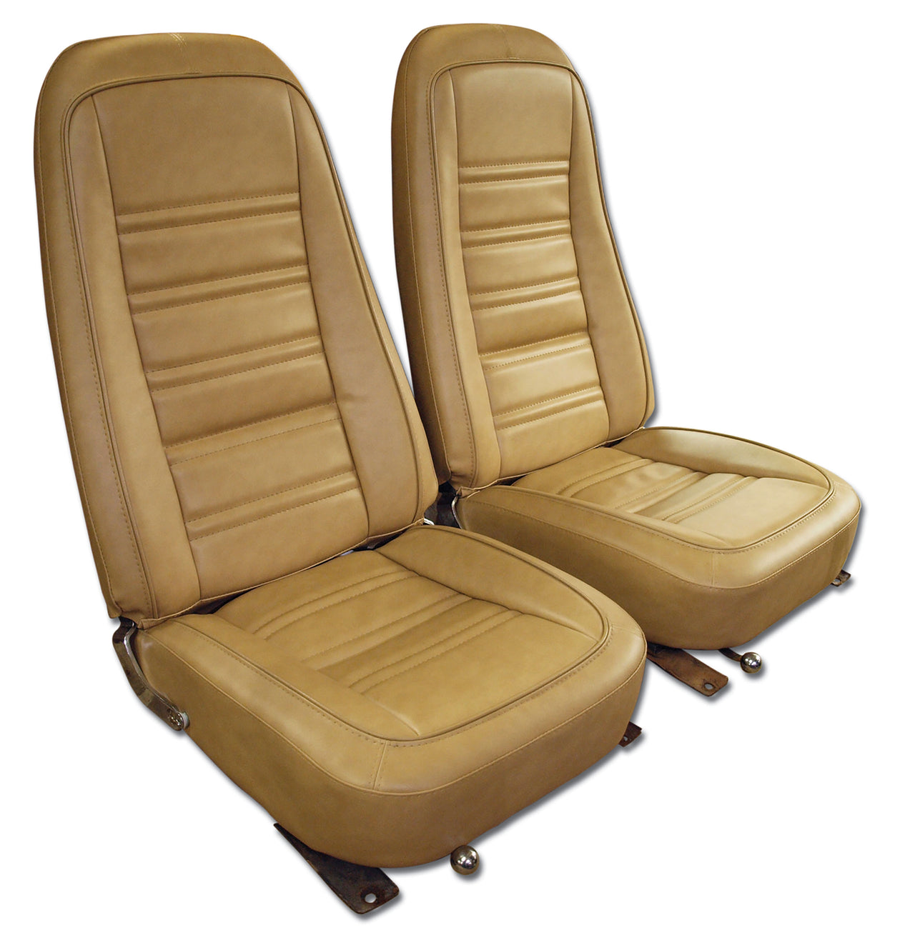 1976-1977 Corvette "Leather-Like" Vinyl Seat Covers Buckskin-421557-Corvette-Store-Online