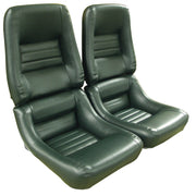 1979-1979 Corvette "Leather-Like" Vinyl Seat Covers Green 4" Bolster-421714-Corvette-Store-Online