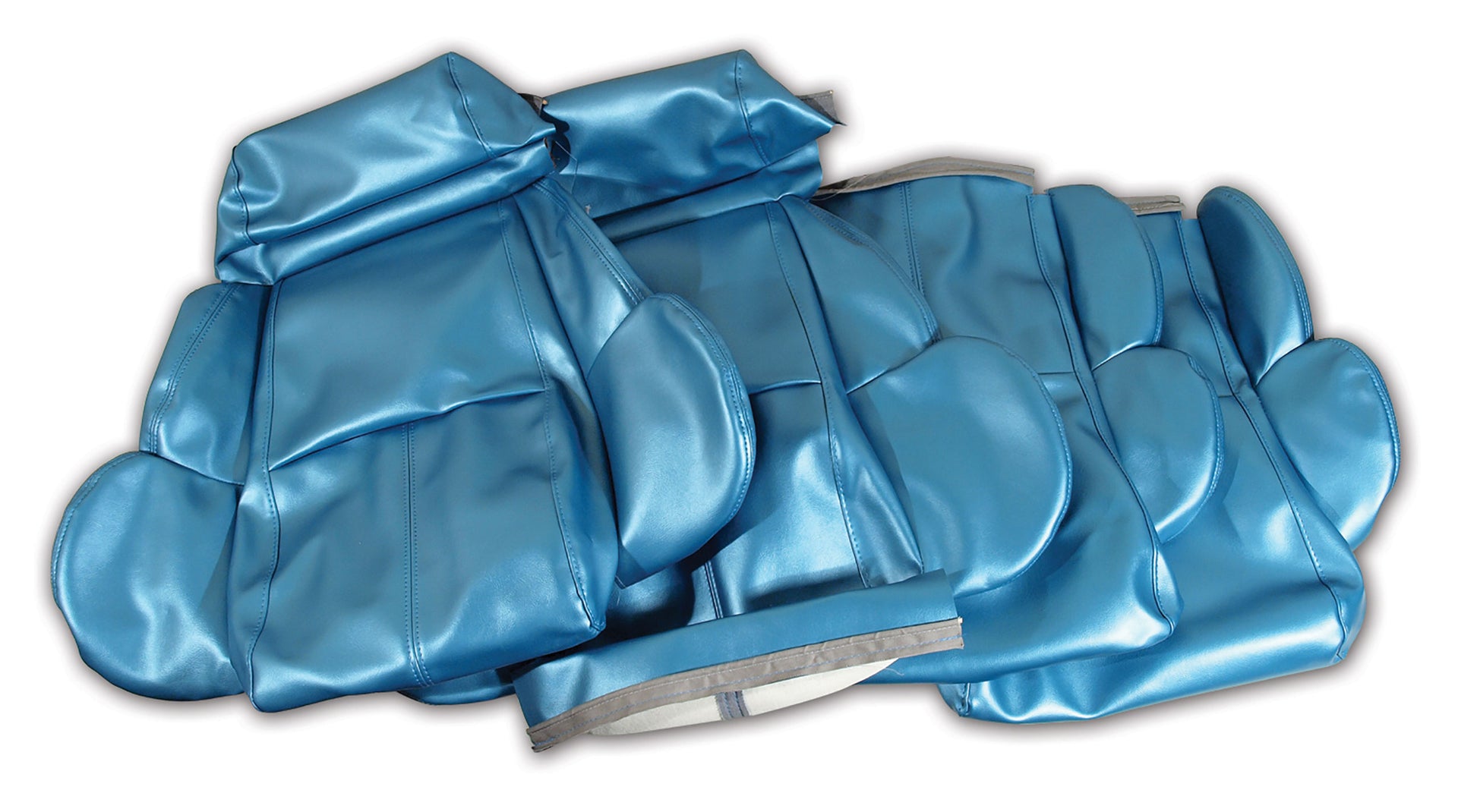 1989-1989 Corvette "Leather-Like" Vinyl Seat Covers Blue Standard-421974-Corvette-Store-Online