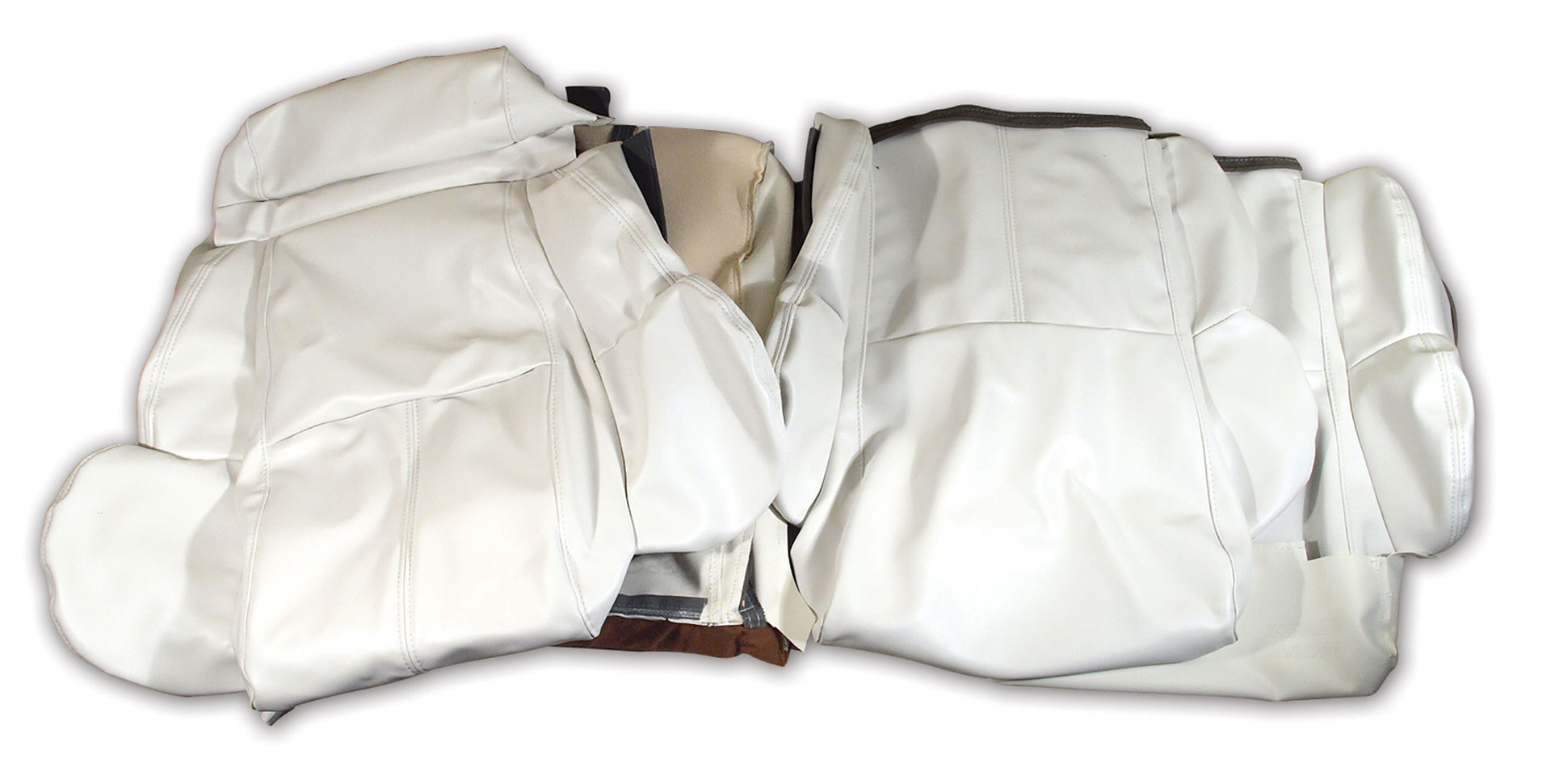 1992-1992 Corvette "Leather-Like" Vinyl Seat Covers White Standard-421983-Corvette-Store-Online