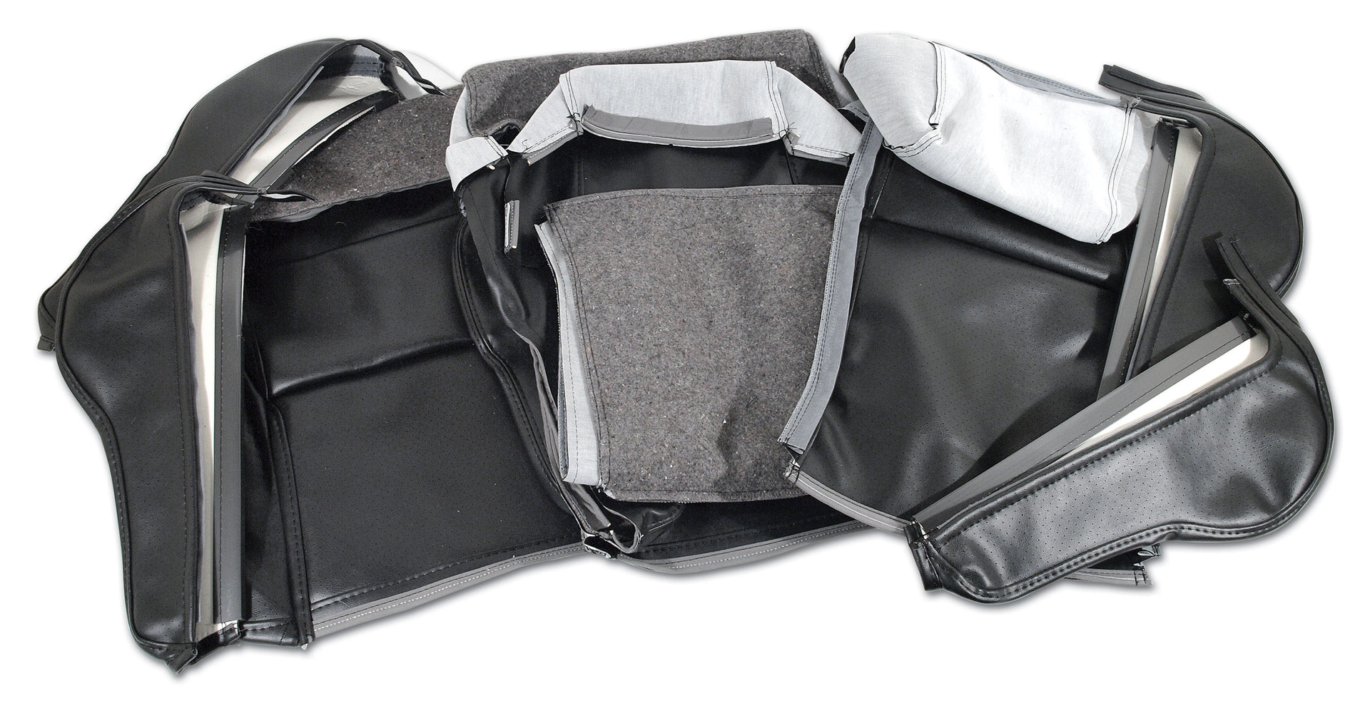 1984-1988 Corvette "Leather-Like" Vinyl Seat Covers Black Sport-422020-Corvette-Store-Online