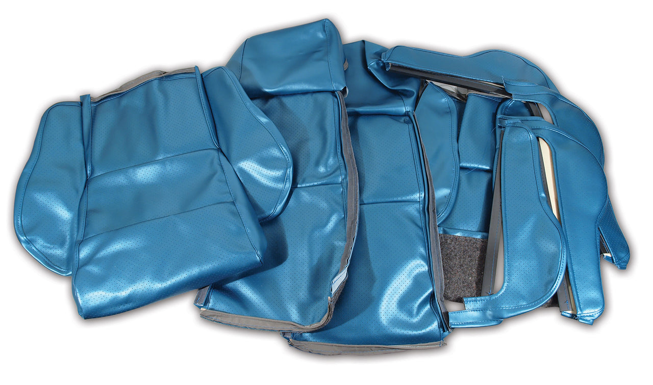 1986-1988 Corvette "Leather-Like" Vinyl Seat Covers Blue Sport-422074-Corvette-Store-Online