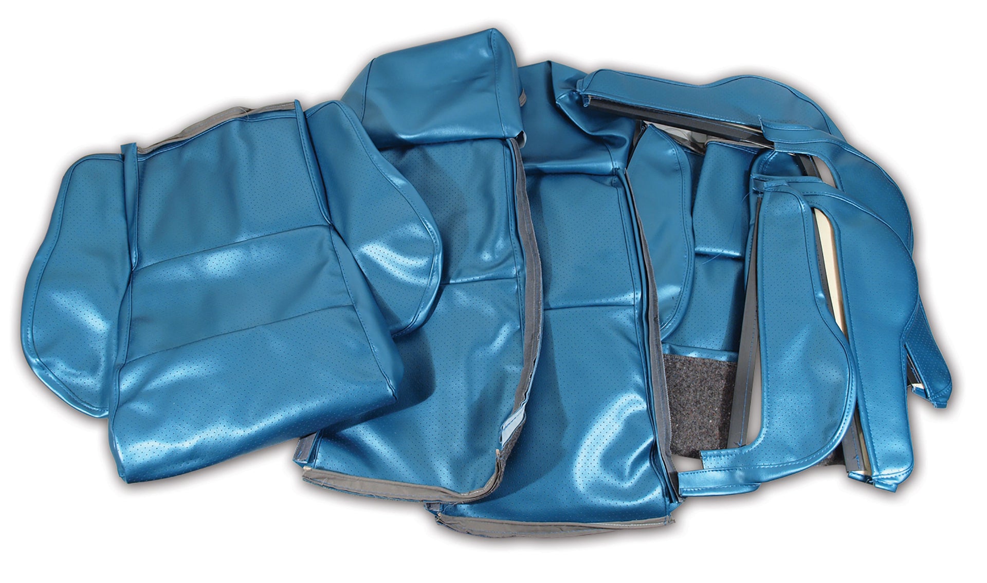1986-1988 Corvette "Leather-Like" Vinyl Seat Covers Blue Sport-422074-Corvette-Store-Online