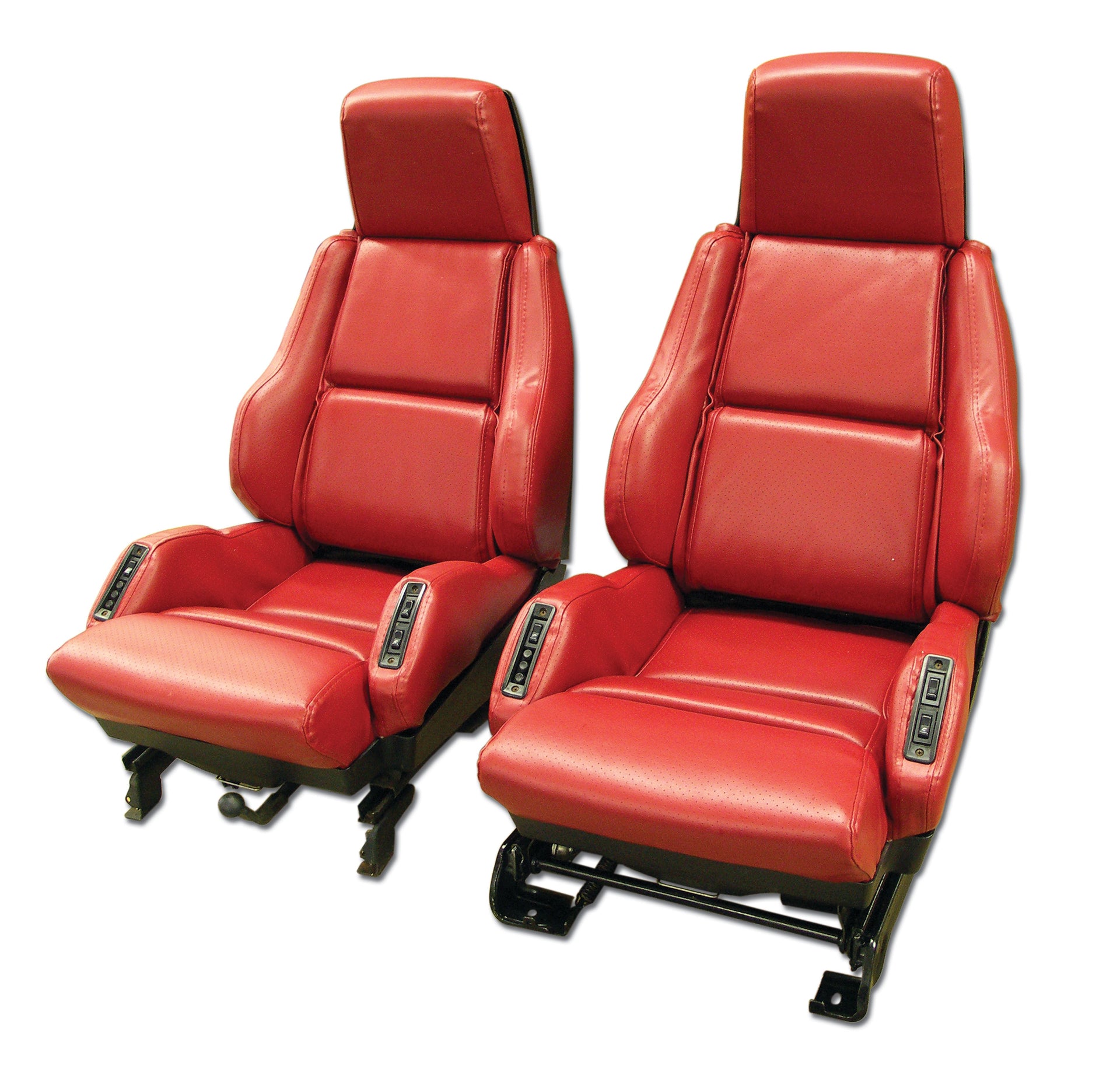1986-1988 Corvette "Leather-Like" Vinyl Seat Covers Red Sport-422075-Corvette-Store-Online