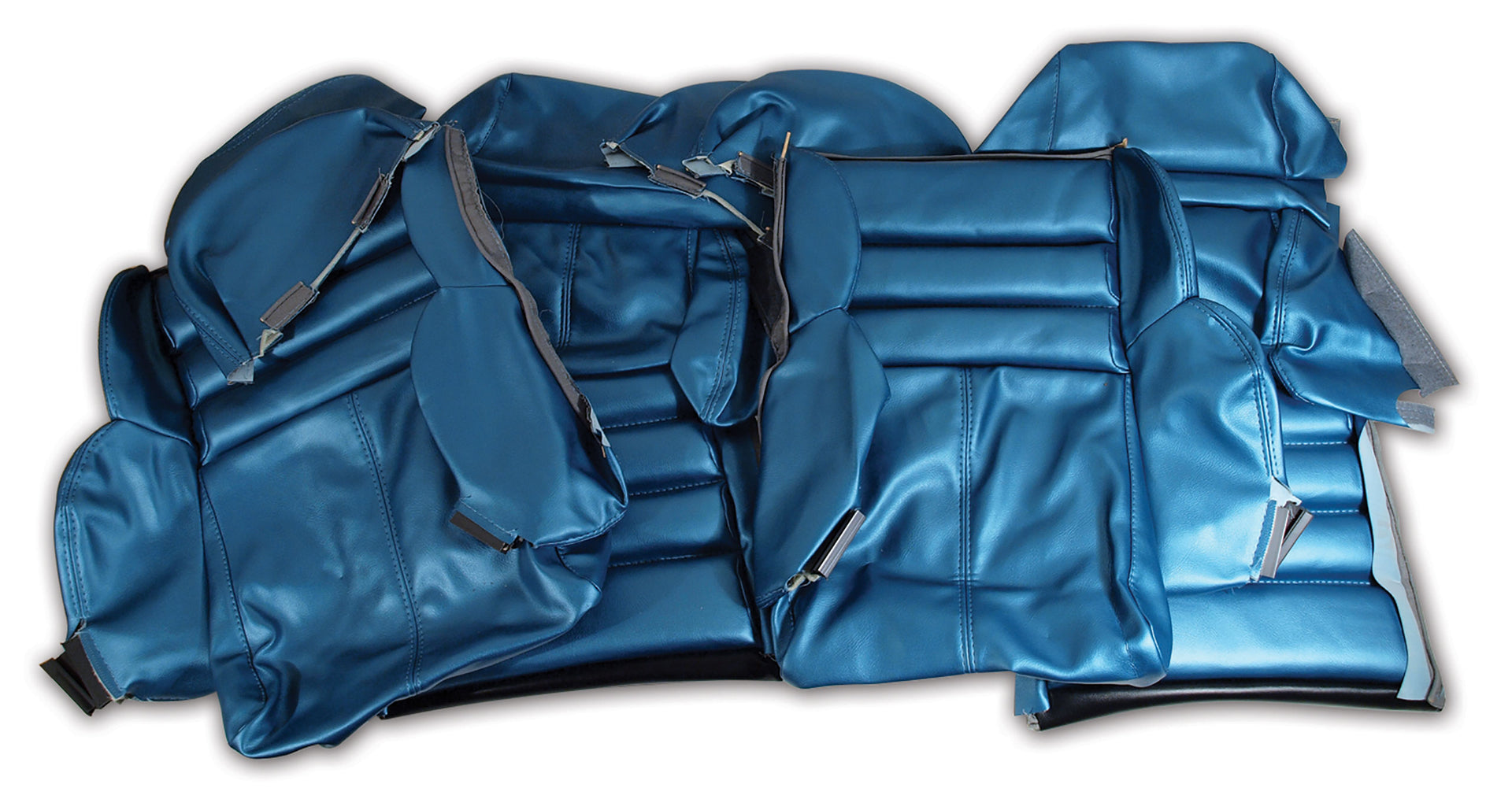 1989-1989 Corvette "Leather-Like" Vinyl Seat Covers Blue Sport-422174-Corvette-Store-Online