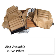 1992-1992 Corvette "Leather-Like" Vinyl Seat Covers White Sport-422283-Corvette-Store-Online