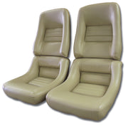 1979-1980 Corvette Mounted Leather Seat Covers Doeskin Lthr/Vnyl Original 4" Bolstr-422550-Corvette-Store-Online