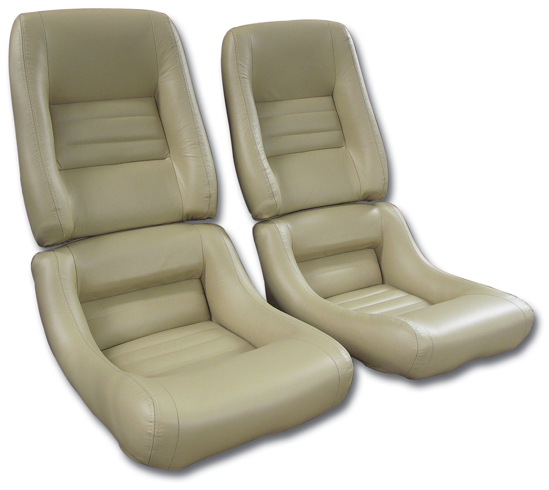 1979-1980 Corvette Mounted Leather Seat Covers Doeskin 100%-Leather 4" Bolster-422650-Corvette-Store-Online