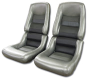 1982-1982 Corvette Mounted Leather Seat Covers Collector 100%-Leather 4" Bolster-422660-Corvette-Store-Online