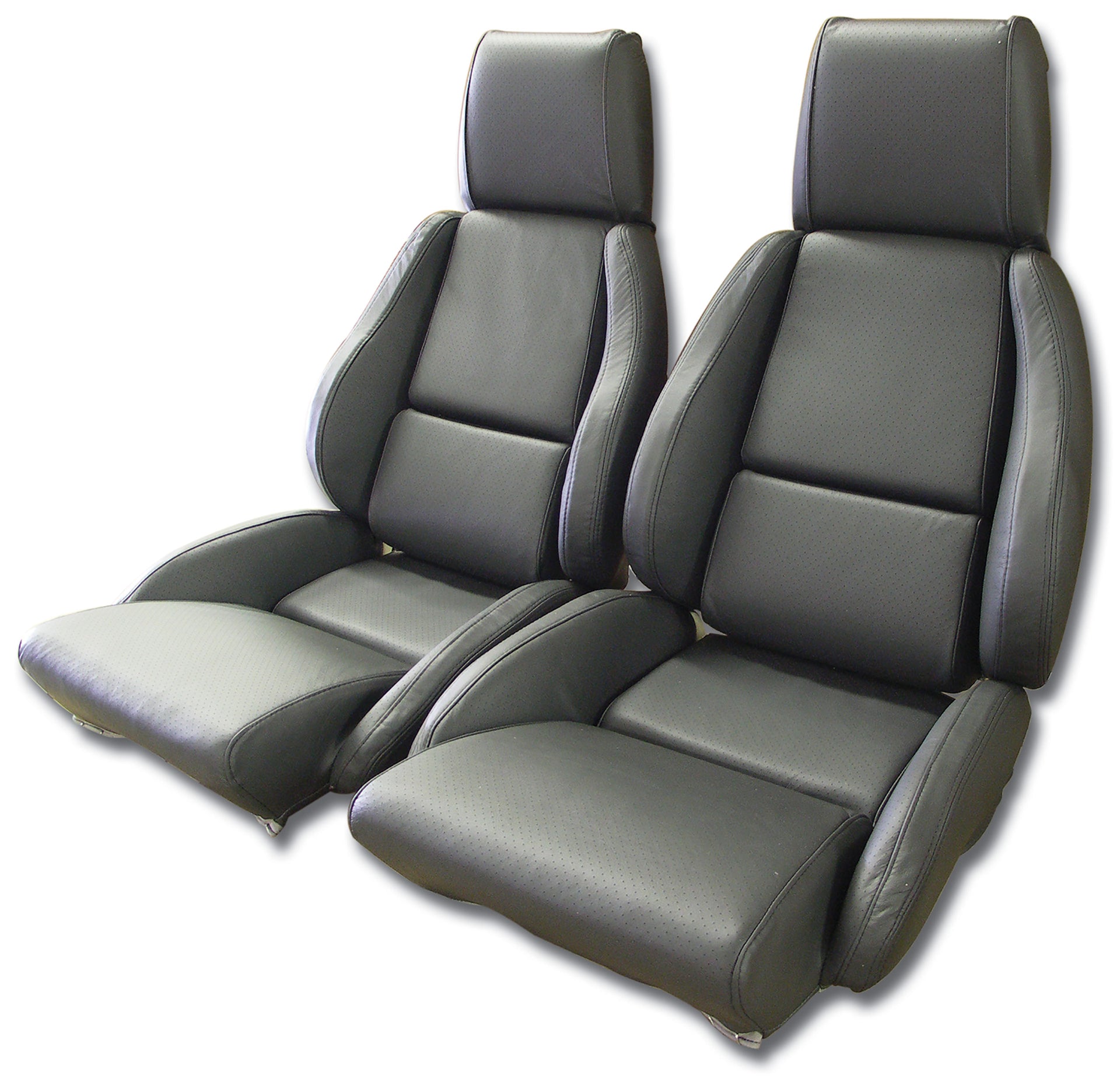 1984-1987 Corvette Mounted Leather Seat Covers Graphite Standard-422822-Corvette-Store-Online