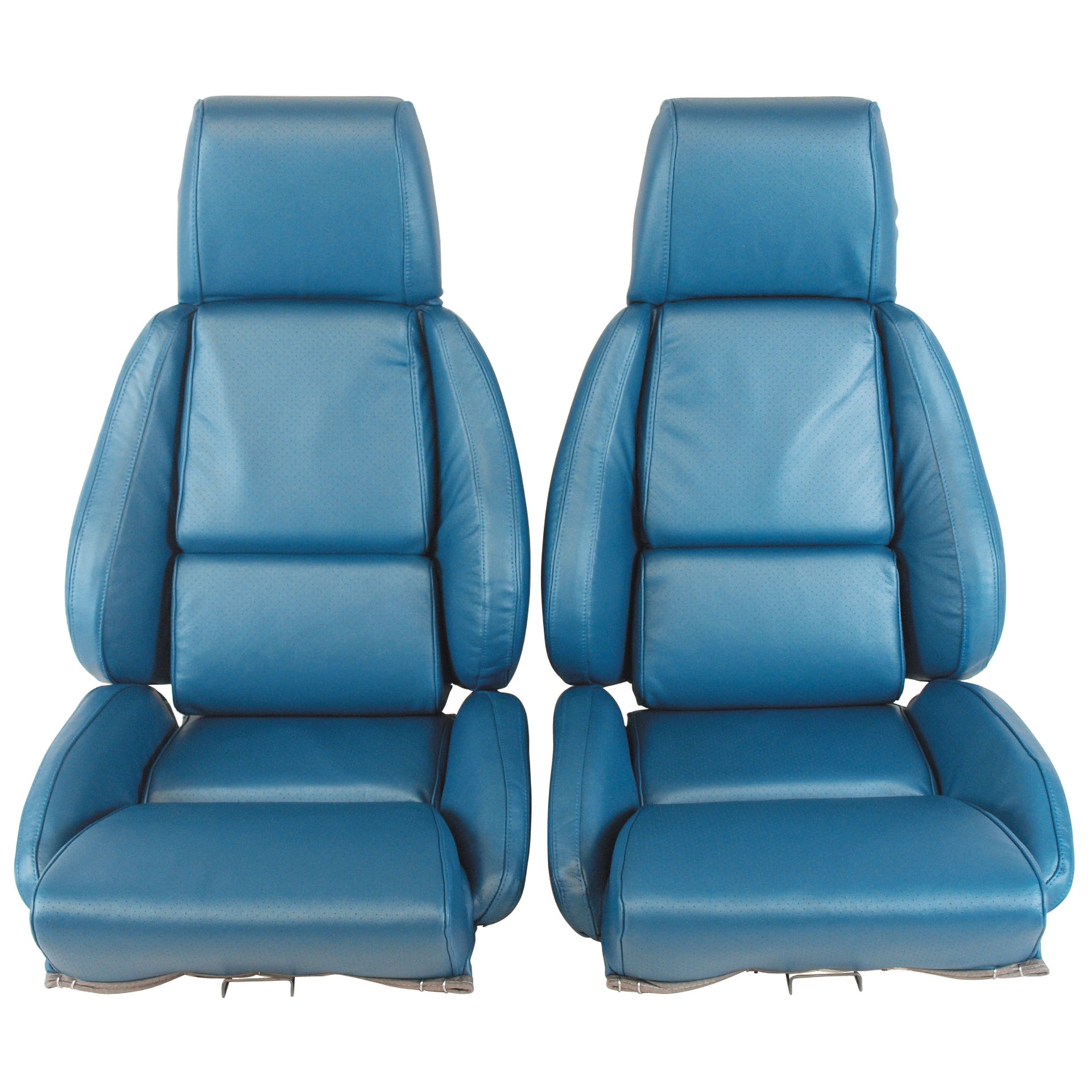 1986-1988 Corvette Mounted Leather Seat Covers Blue Standard-422874-Corvette-Store-Online
