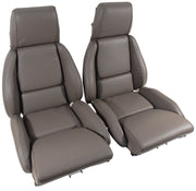 1988-1988 Corvette Mounted Leather Seat Covers Gray Standard-422879-Corvette-Store-Online
