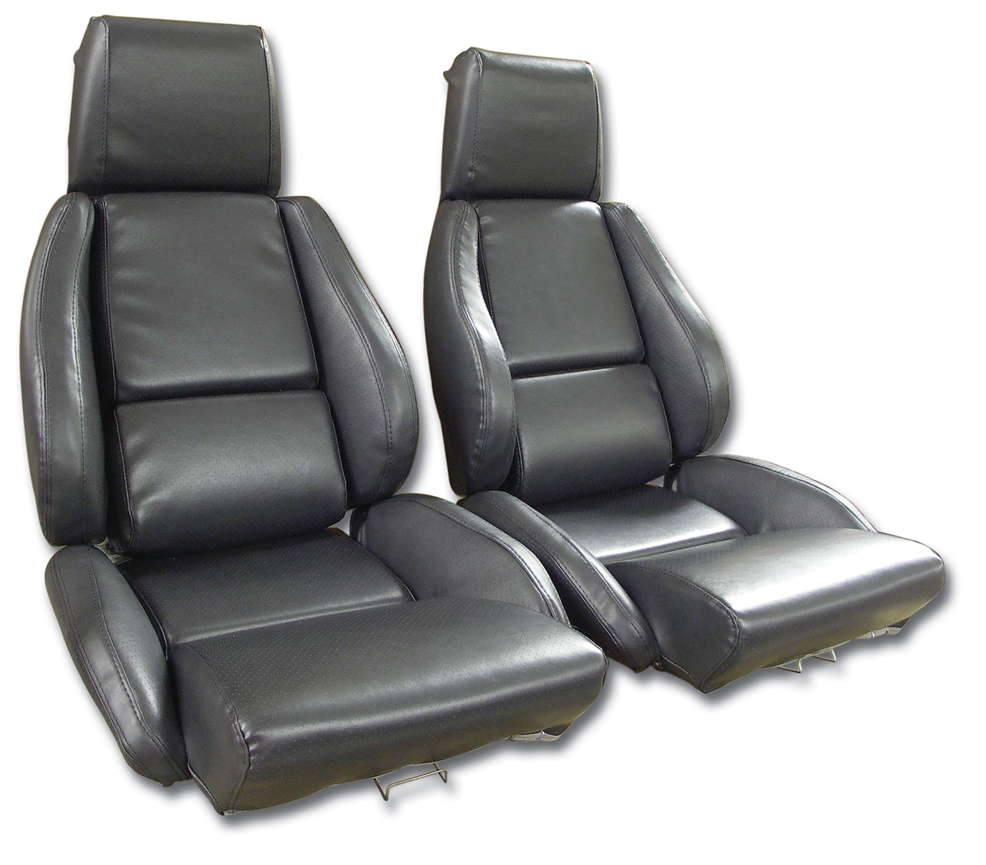 1984-1987 Corvette Mounted "Leather-Like" Vinyl Seat Covers Graphite Standard-422922-Corvette-Store-Online