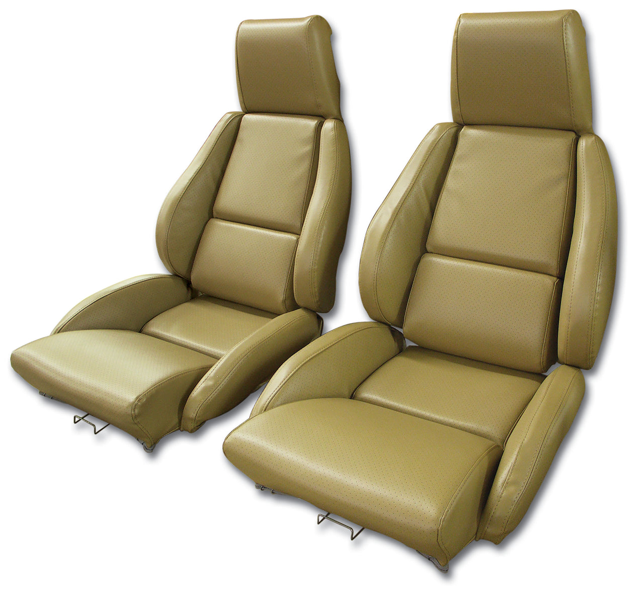 1984-1987 Corvette Mounted "Leather-Like" Vinyl Seat Covers Saddle Standard-422972-Corvette-Store-Online