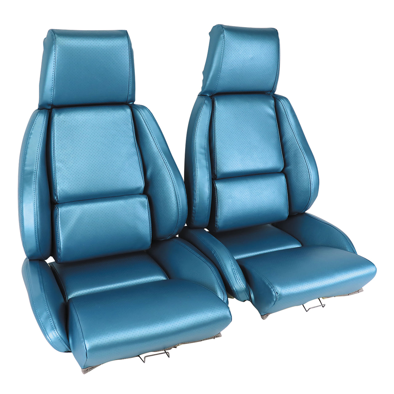 1986-1988 Corvette Mounted "Leather-Like" Vinyl Seat Covers Blue Standard-422974-Corvette-Store-Online