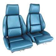 1986-1988 Corvette Mounted "Leather-Like" Vinyl Seat Covers Blue Standard-422974-Corvette-Store-Online