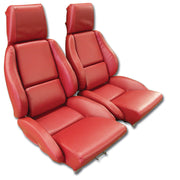 1986-1988 Corvette Mounted "Leather-Like" Vinyl Seat Covers Red Standard-422975-Corvette-Store-Online