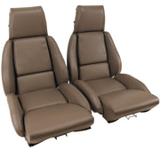 1988-1988 Corvette Mounted "Leather-Like" Vinyl Seat Covers Gray Standard-422979-Corvette-Store-Online