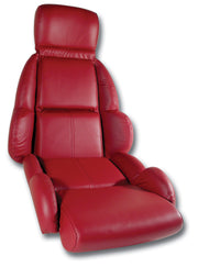 1989-1992 Corvette Mounted Leather Seat Covers Red Standard-423075-Corvette-Store-Online