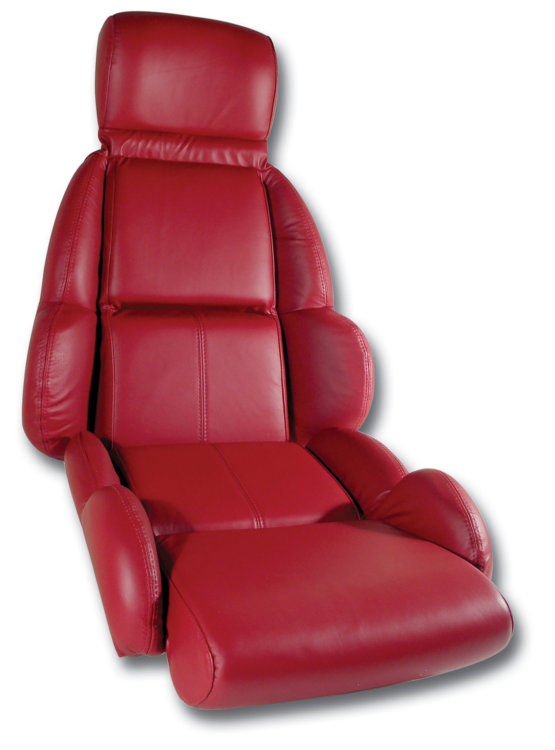1989-1992 Corvette Mounted Leather Seat Covers Red Standard-423075-Corvette-Store-Online