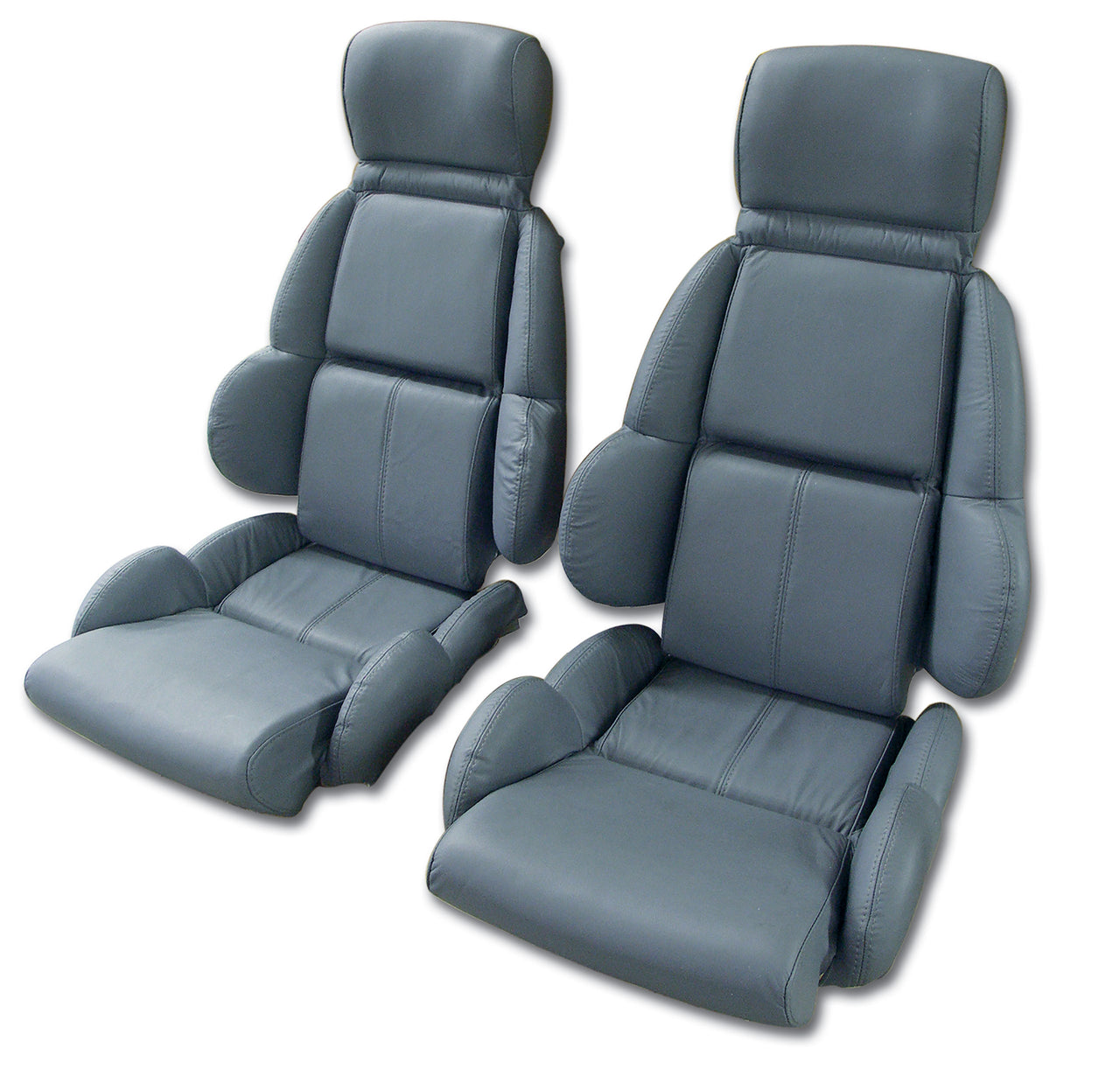 1990-1991 Corvette Mounted Leather Seat Covers Blue Standard-423080-Corvette-Store-Online