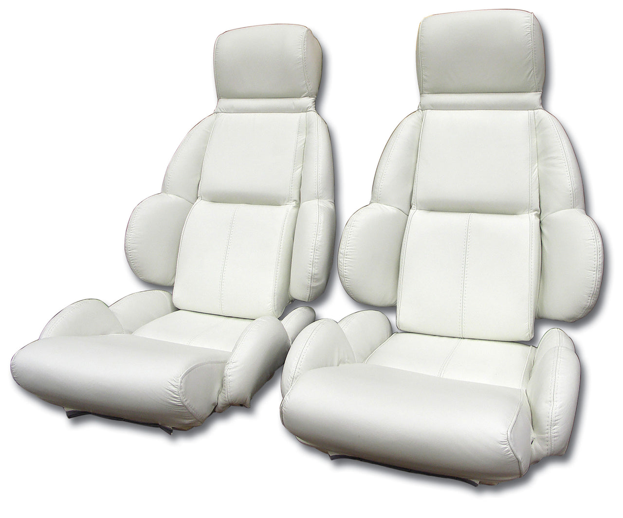 1992-1992 Corvette Mounted Leather Seat Covers White Standard-423083-Corvette-Store-Online