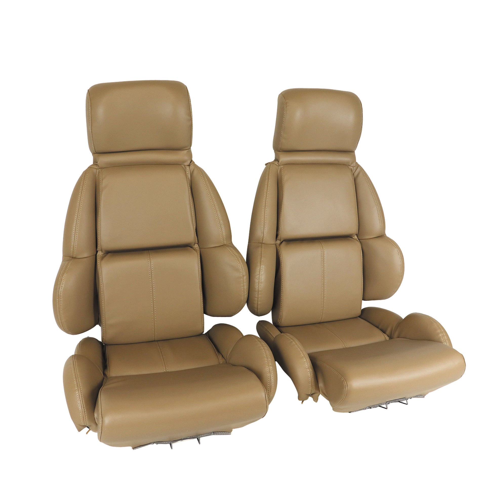 1992-1992 Corvette Mounted "Leather-Like" Vinyl Seat Covers Beige Standard-423182-Corvette-Store-Online