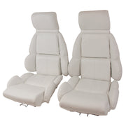 1992-1992 Corvette Mounted "Leather-Like" Vinyl Seat Covers White Standard-423183-Corvette-Store-Online