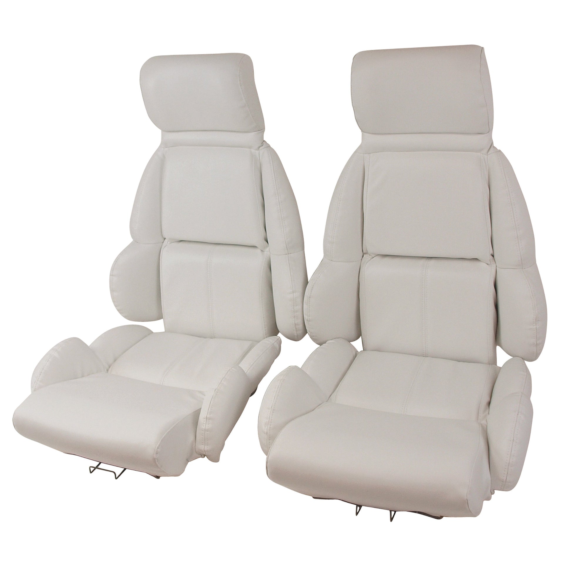 1992-1992 Corvette Mounted "Leather-Like" Vinyl Seat Covers White Standard-423183-Corvette-Store-Online