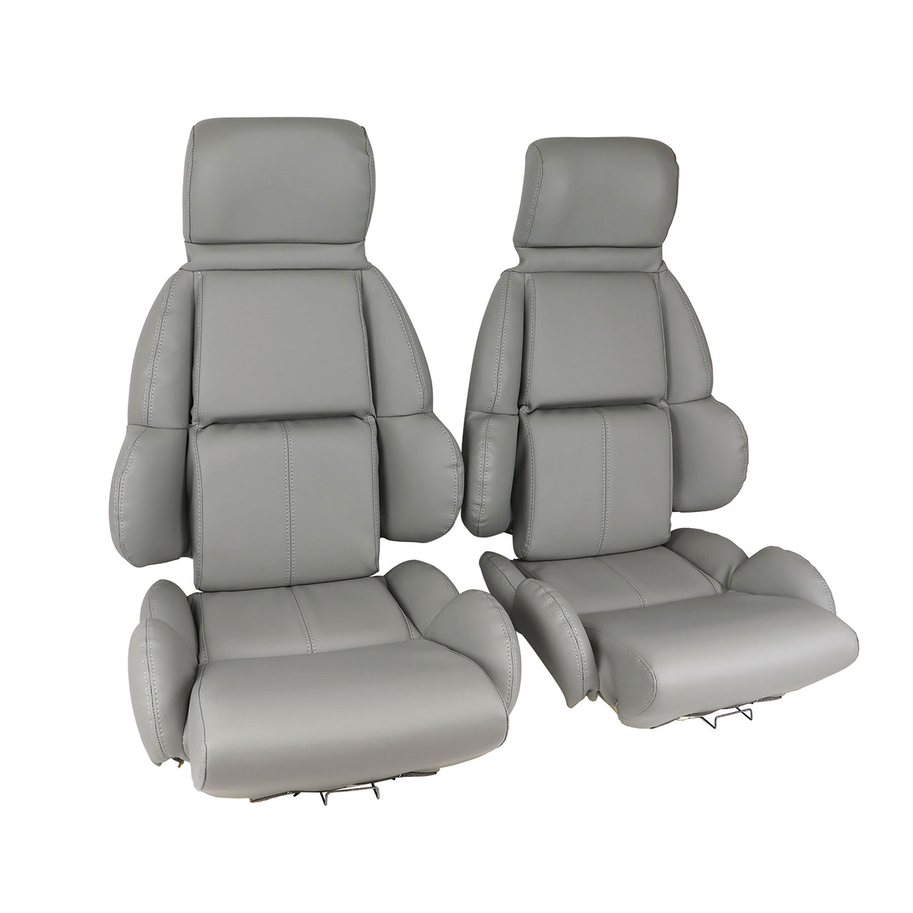1992-1992 Corvette Mounted "Leather-Like" Vinyl Seat Covers Gray Standard-423184-Corvette-Store-Online