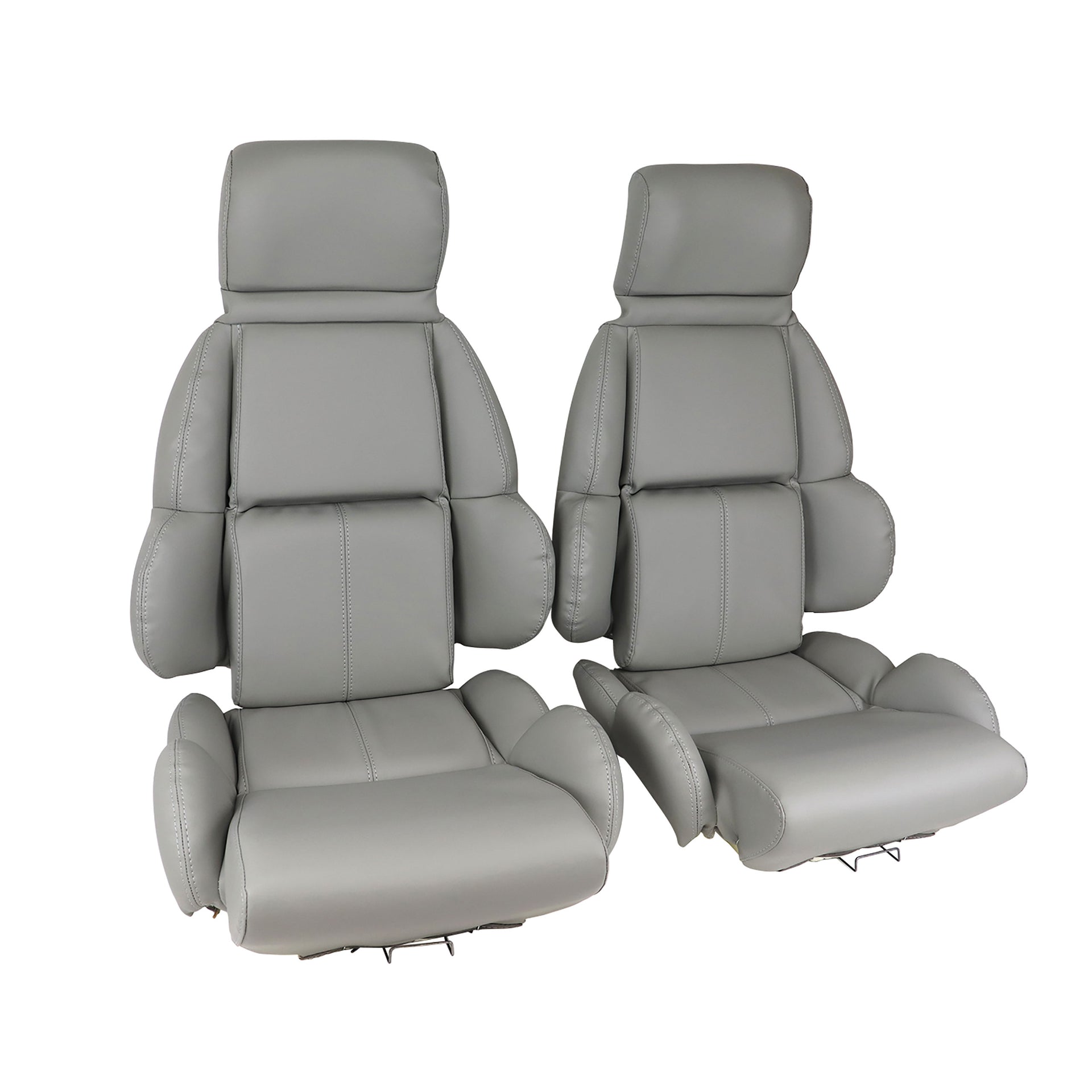 1992-1992 Corvette Mounted "Leather-Like" Vinyl Seat Covers Gray Standard-423184-Corvette-Store-Online