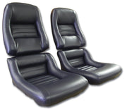 1979-1981 Corvette Mounted Leather Seat Covers Dark Blue 100%-Leather 2" Bolster-423348-Corvette-Store-Online