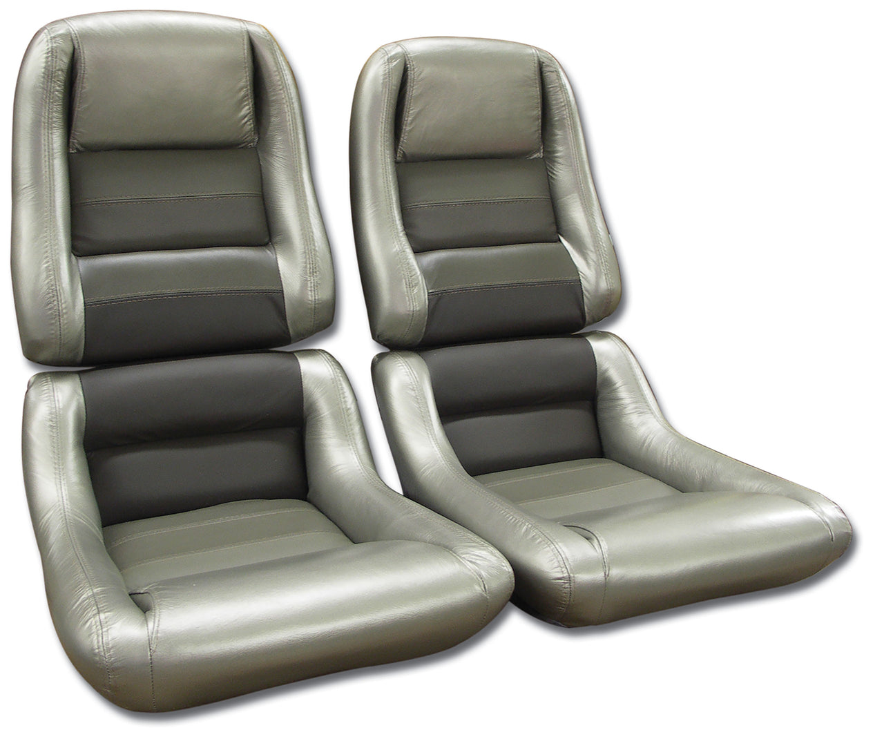 1982-1982 Corvette Mounted Leather Seat Covers Collector 100%-Leather 2" Bolster-423360-Corvette-Store-Online