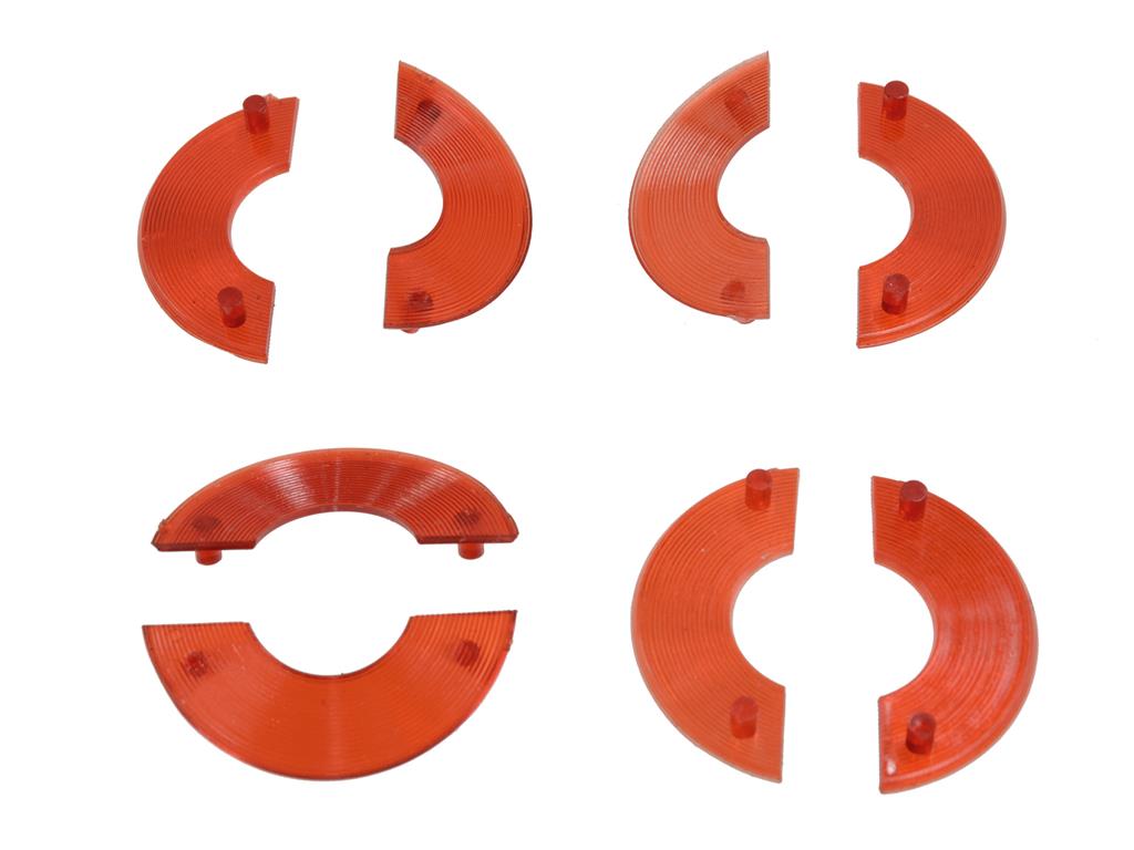 1963-1964 Corvette Door Panel Reflector Lenses 8 Pieces-42337-Corvette-Store-Online
