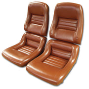1981-1981 Corvette Mounted "Leather-Like" Vinyl Seat Covers Cinnabar 2" Bolster-423439-Corvette-Store-Online