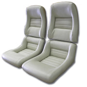 1979-1980 Corvette Mounted "Leather-Like" Vinyl Seat Covers Oyster 2" Bolster-423466-Corvette-Store-Online