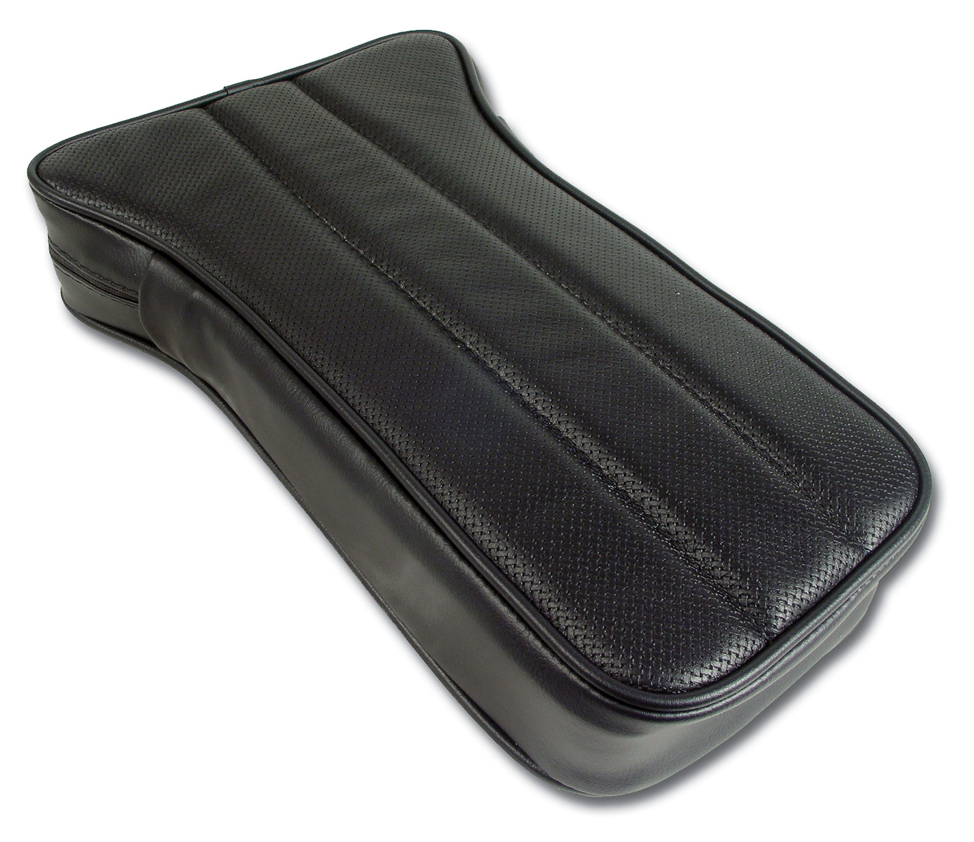 1968-1968 Corvette Reproduction Center Armrest - Black Leather W/Vinyl-424720-Corvette-Store-Online