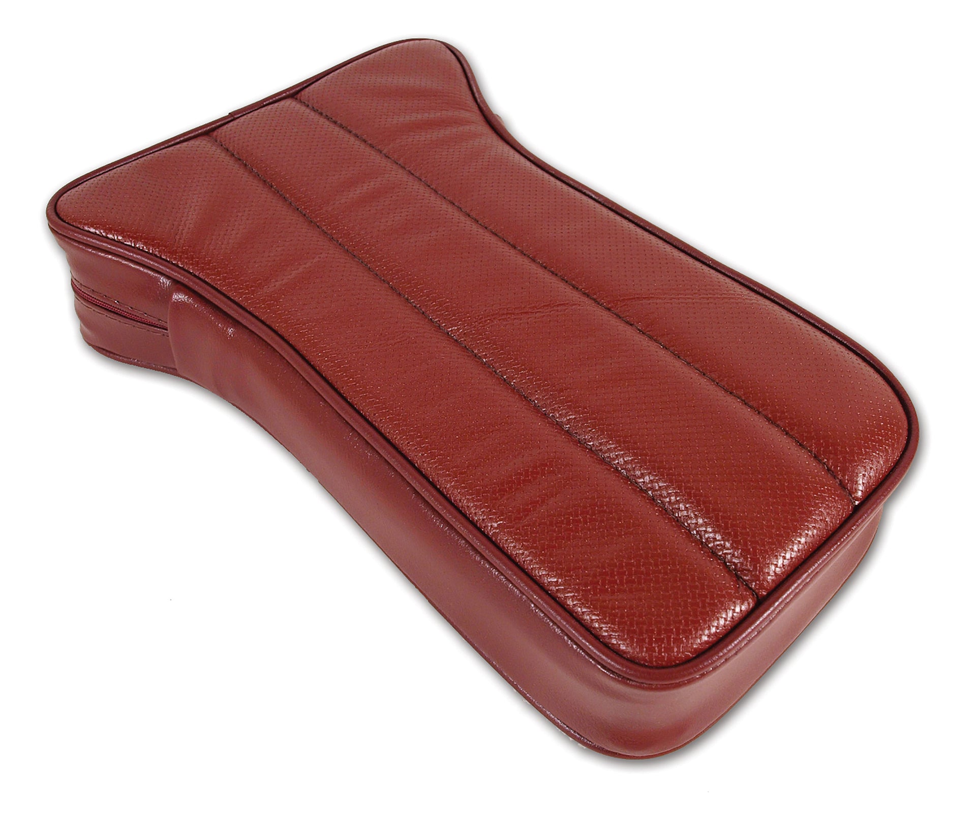 1968-1968 Corvette Reproduction Center Armrest - Dark Orange Leather W/Vinyl-424738-Corvette-Store-Online
