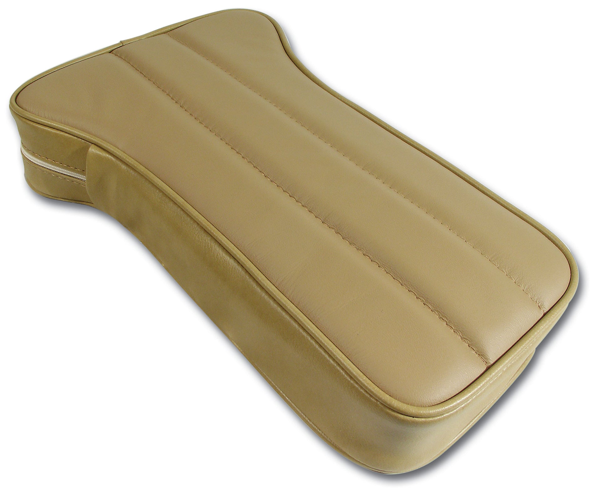 1970-1971 Corvette Reproduction Center Armrest - Light Saddle Leather W/Vinyl-424815-Corvette-Store-Online