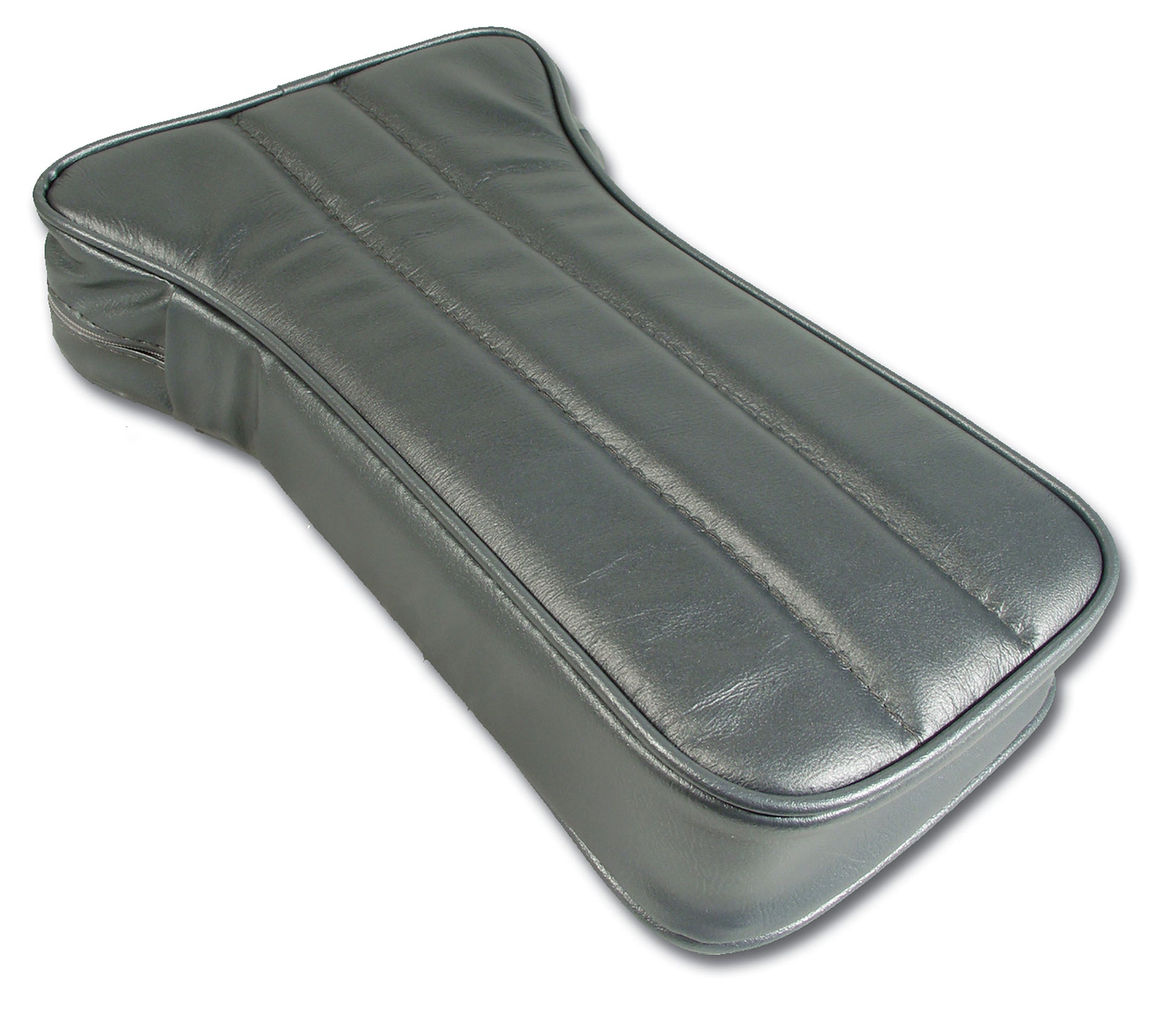 1969-1969 Corvette Reproduction Center Armrest - Gunmetal Leather W/Vinyl-424863-Corvette-Store-Online