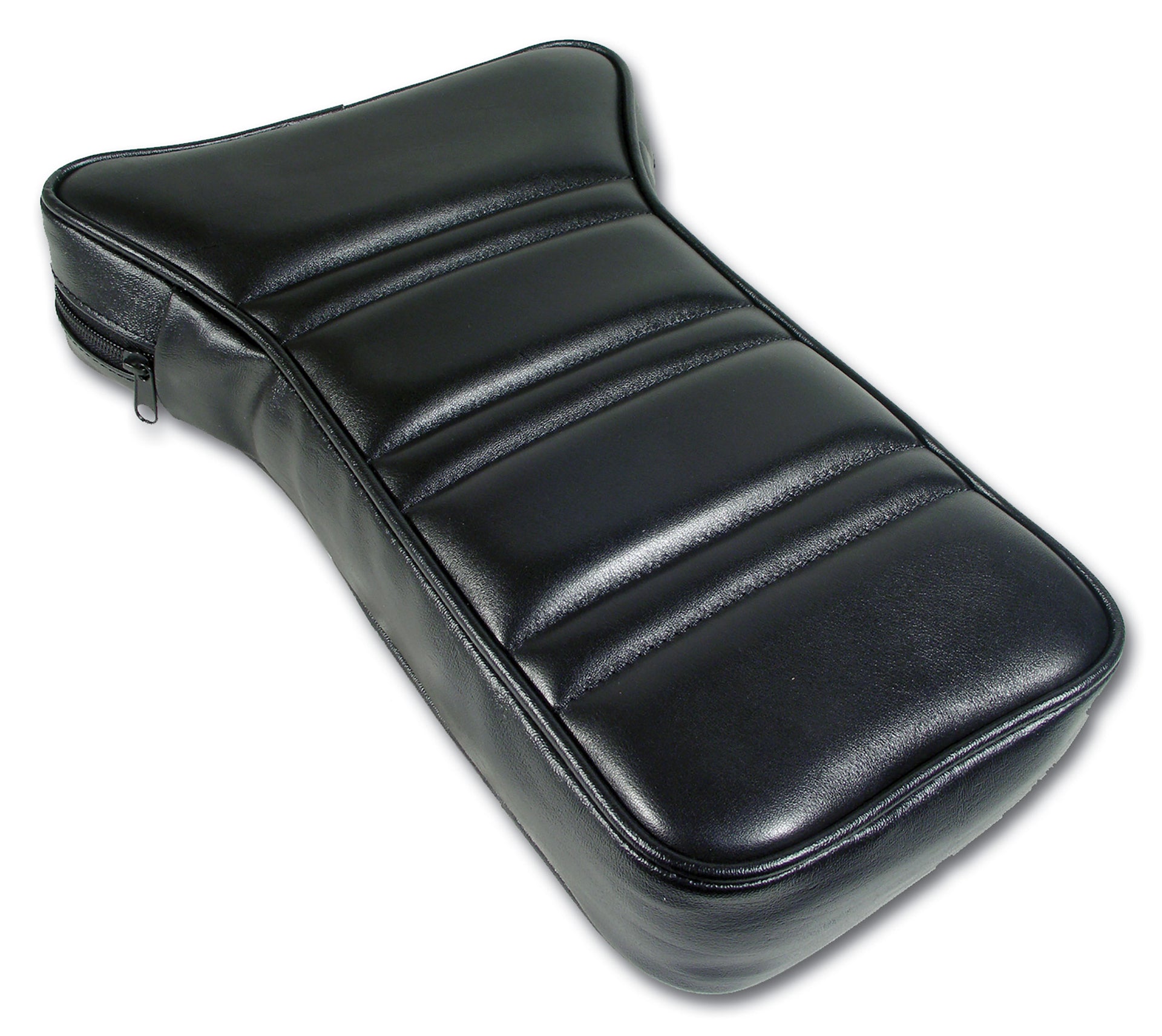 1972-1978 Corvette Reproduction Center Armrest - Black Leather W/Vinyl-424920-Corvette-Store-Online