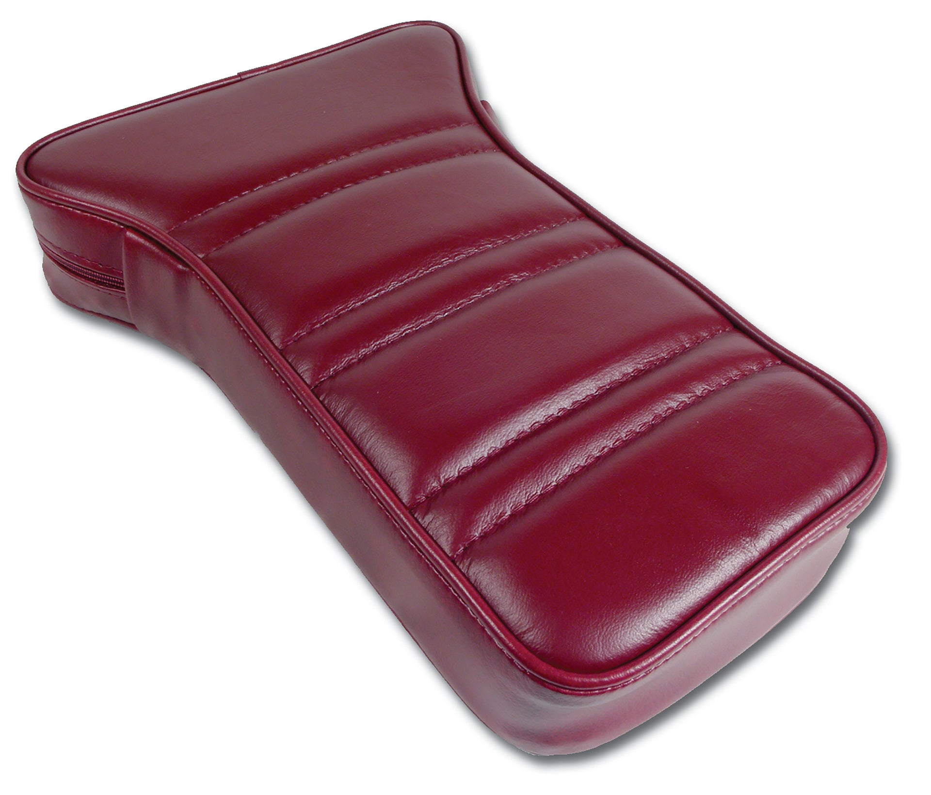 1973-1975 Corvette Reproduction Center Armrest - Oxblood Leather W/Vinyl-424931-Corvette-Store-Online